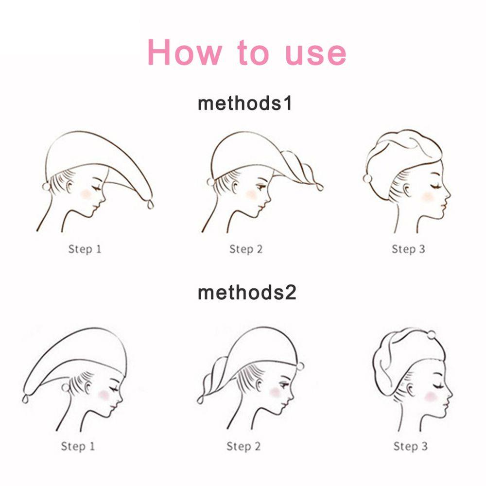 LANSEL Dry Hair Cap Cartoon Soft Turban Bathroom Accessories Microfiber Towels Shower Caps