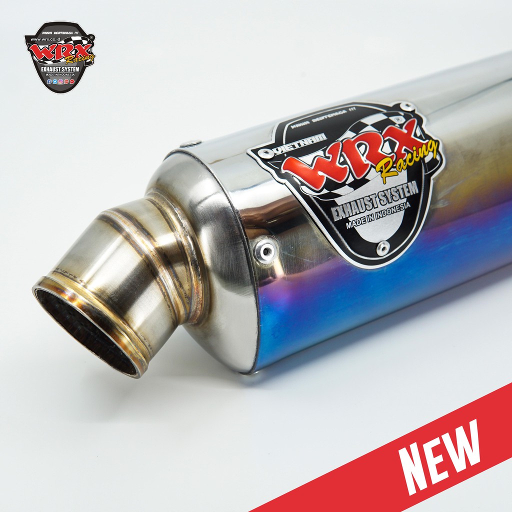 Pô WRX xe tay ga Oval K3 Matic Titan Half Blue