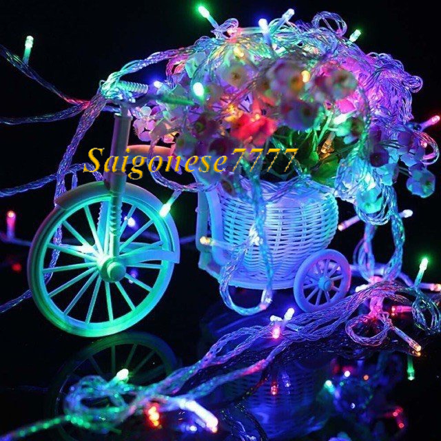Có Nút Chỉnh 8 Kiểu Chớp Nháy Đèn Led Xài Điện Dài 4 Mét 32 Bóng Đèn Đom Đóm  Fairy Light Trang Trí Quấn Cây Noel Lễ Ti
