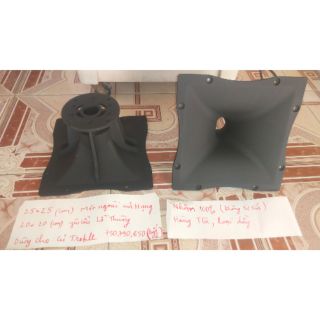 cặp họng loa treble Kèn 25x25, loại dầy, Nhôm TQ, không từ tính.