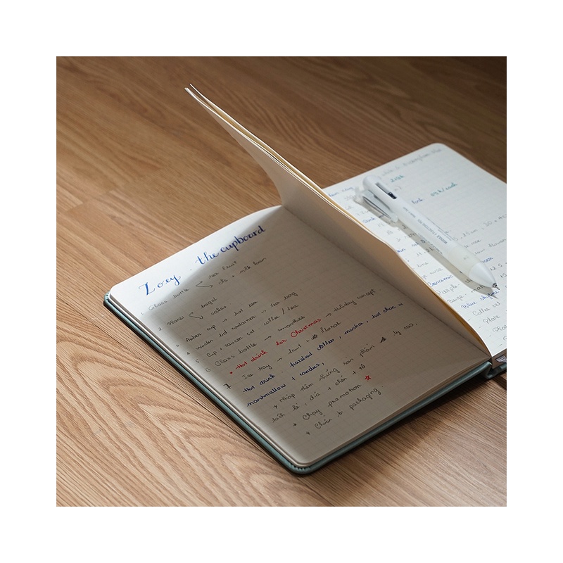 [RESTOCK] Sổ tay dán gáy giấy kẻ ô vuông bìa cứng - Grid Notebook (Hard cover)