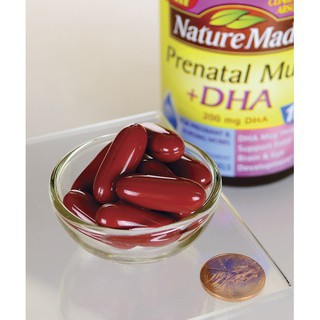 Prenatal Multi DHA Nature Made Nature Bounty bổ sung đa vitamin bà bầu 200mg 90 và 150 viên