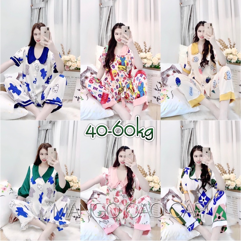 Đồ bộ Mango Cổ Sen cao cấp mịn mát