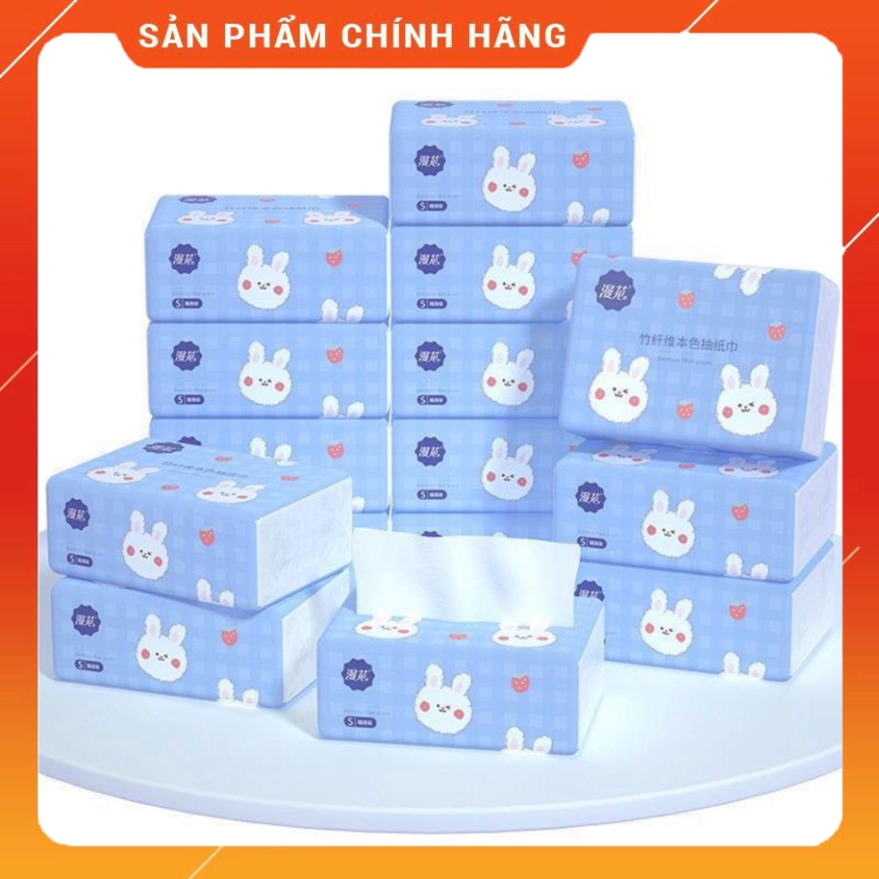 1 Gói Giấy Ăn Thỏ Vỏ Xanh 4 Lớp