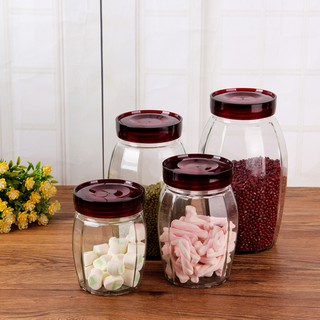 Lọ thủy tinh nắp đỏ 2500 ml