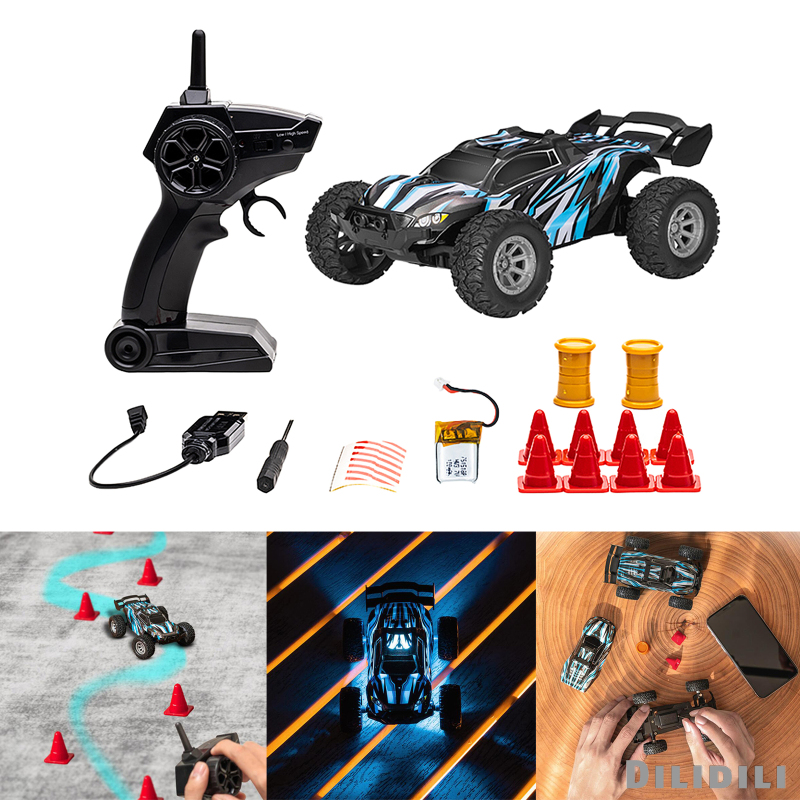 RC Car 2WD Remote Control Car 20km/h High Speed 1:32 Scale RC Car Monster Truck 2.4Ghz Off-road Crawler Electric Hobby Buggy Toy Car