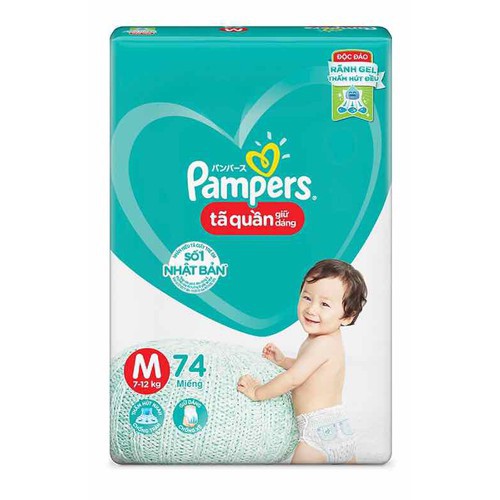 [ CHÍNH HÃNG] Tã Quần Pampers Giữ Dáng Mới Gói Cực Đại M74/L68/XL62/XXL56