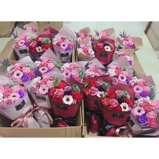 Hoa sáp thơm kèm túi đựng