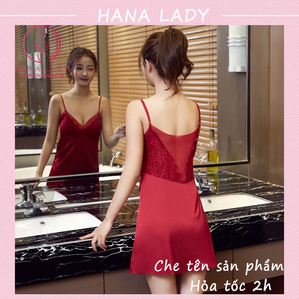 Váy Ngủ Lụa - Đầm Ngủ 2 Dây Cao Cấp VN083