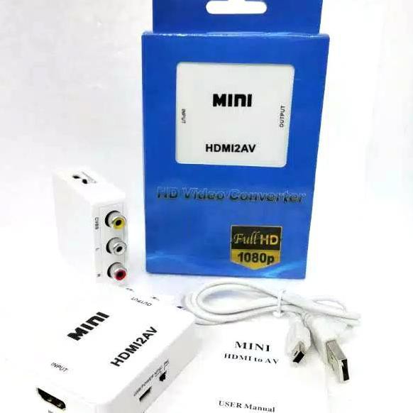 Bộ Chuyển Đổi Y0R Hdmi Sang Rca Av / Mini Hdmi2Av / Mini Hdmi2Av Tv Box Hdmi 2av