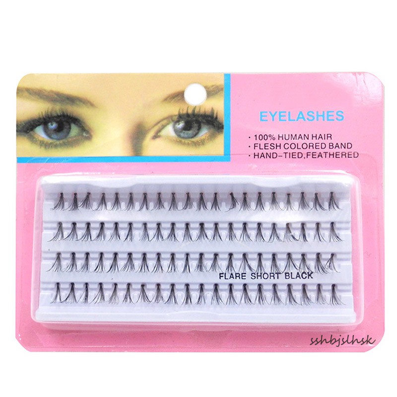 60 Stand Individual False Fake Eyelashes Corner Flare Cluster Lashes Beauty Tools