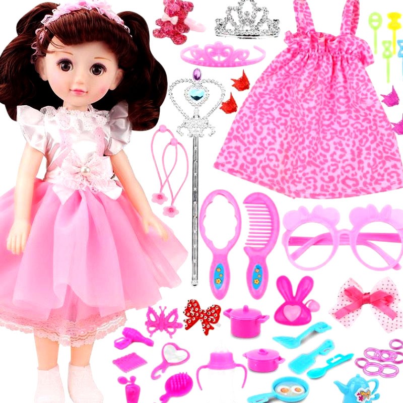 Búp Bê Mắt 4D Doll Thông Minh Biết Hát ,Phát Nhạc( Hồng Tóc Bím)