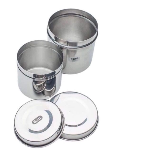 Hũ inox Đựng Bông Spa Thiết Bị Dùng Chủ Yếu Trong y tế Nhỏ Gọn Tiện Dụng