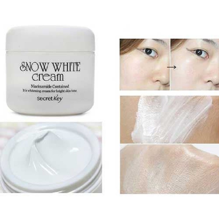 Kem dưỡng trắng Secret Key Snow White Cream 50g dưỡng trắng và giữ ẩm hiệu quả