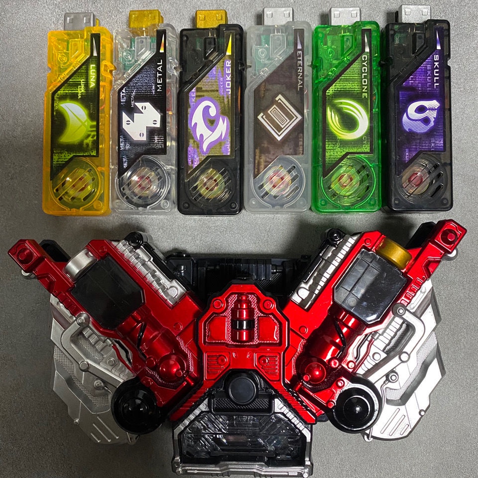 Kamen rider w henshin Phiên Bản. 20th dx Khẩu Trang Với Bộ Nhớ 6 gaia Bằng Thép luna flurry ace e brother
