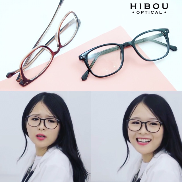 [Tặng hộp và khăn] Gọng Kính cận siêu rẻ Hibou Optical GA038 - Chuyên lắp mắt cận loạn viễn | BigBuy360 - bigbuy360.vn