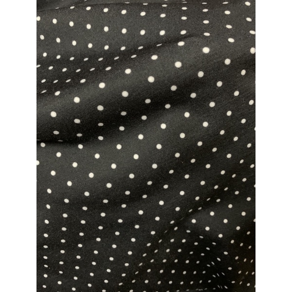 Thun cotton chấm bi đen trắng may đồ trẻ em, người lớn đều đẹp [NOON Fashion]