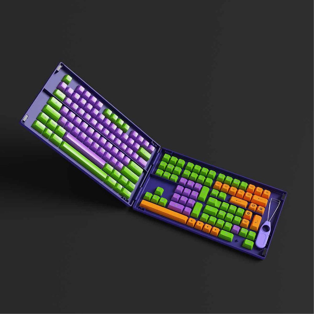 Bộ Keycap Akko EVA-01 (ASA profile/PBT Double-Shot/158 nút)
