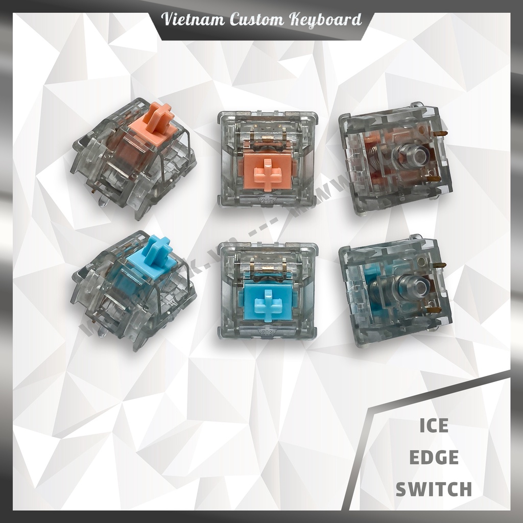 Ice Edge Switch | Ice Powder | Ice Blue Khấc Rất Lớn | Stem Giảm Chấn Công Nghệ Mới | Giá Rẻ Hiệu Năng Cao | VCK