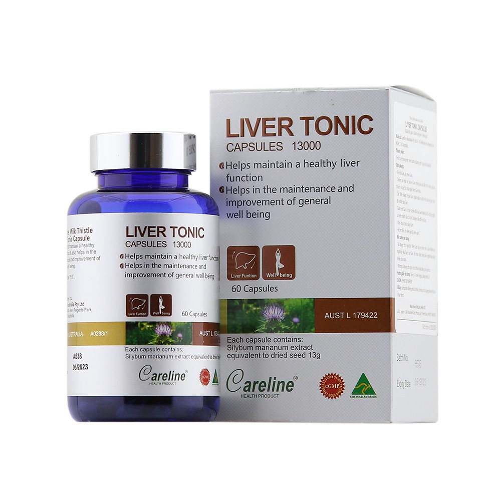 Viên Uống Bảo Vệ Cải Thiện Chức Năng Gan CARELINE Liver Tonic 60 Viên