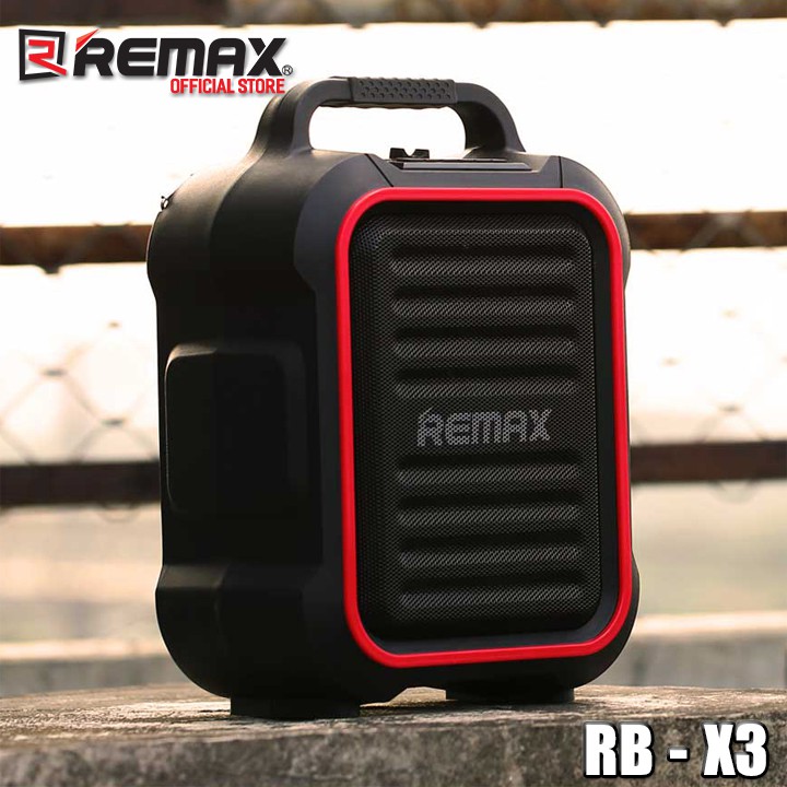 Loa Bluetooth Remax RB - X3 có quai xách tặng kèm Micro không dây