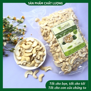Hạt Điều Tươi Nấu Sữa, Làm Bánh, Nấu Ăn- Vỡ đôi đẹp 500gr, không chất bảo quản- Nông sản sạch Quỳnh An