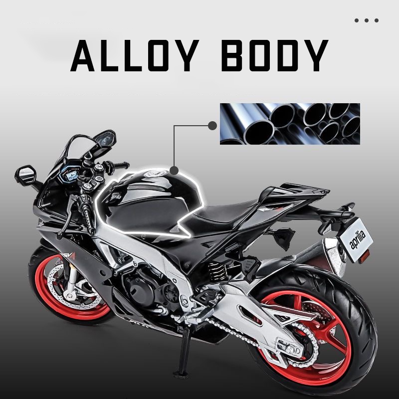 Mô Hình Xe Mô Tô Aprilia RSV4 RR1000 Bằng Hợp Kim Tỉ Lệ 1: 12
