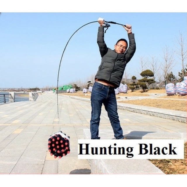 Cần câu lure đứng ngang Black huting dài 3m siêu khoẻ siêu đẹp
