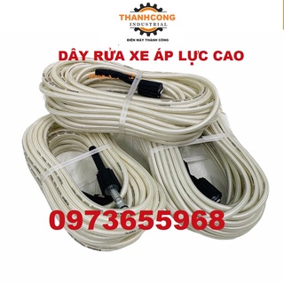 Dây rửa xe ,dây máy rửa xe Áp Lực Cao 15m Dùng Cho máy rửa xe ,Máy Rửa Xe Gia Đình , Máy rửa xe cao áp - LOẠI XỊN