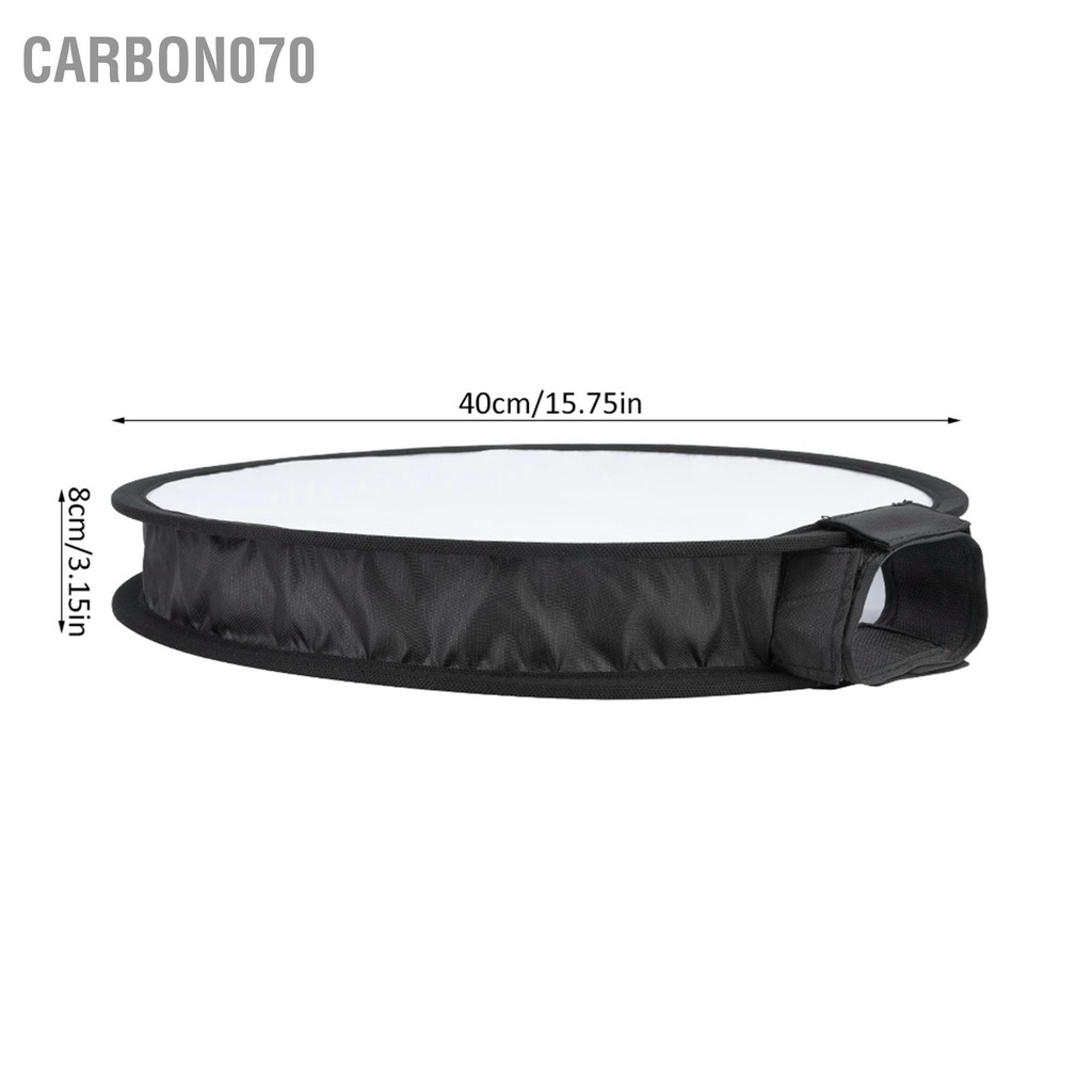 Hàng HOT Tản sáng chụp đèn flash máy ảnh hình tròn di động có thể gập lại 40CM【Carbon070】