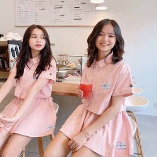 [Bộ Nữ] Set Croptop mùa Hè YF 2 Màu ulzzang Hot Trend
