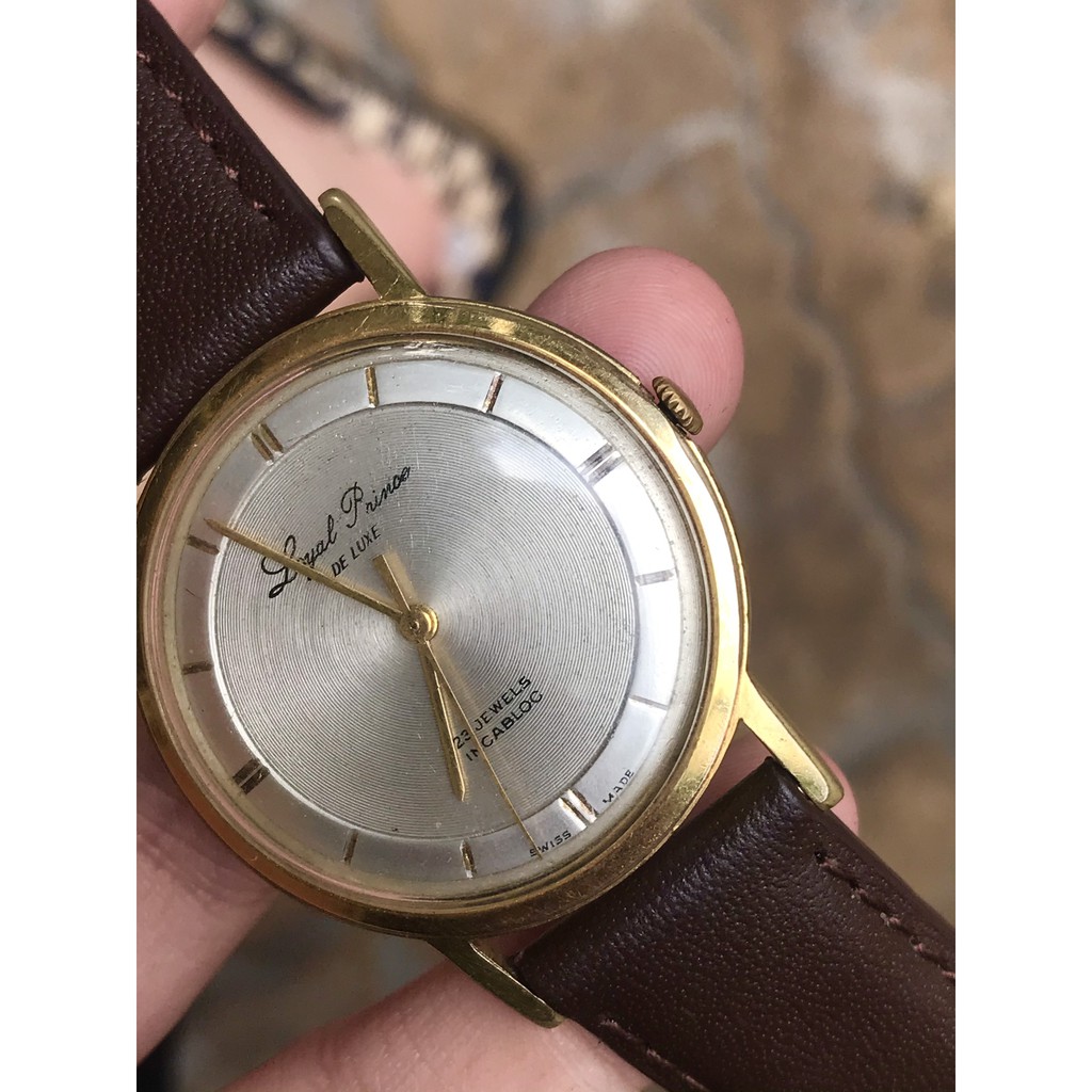 Đồng hồ nam LOYAL PRINCE DELUXE , cơ lên cót tay, 23Jewels, THỤY SỸ - CHÍNH HÃNG