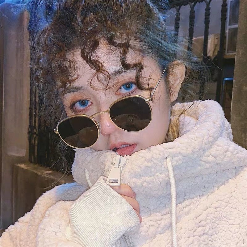 Kính mát gọng tròn thời trang cổ điển sành điệu cho nam và nữ