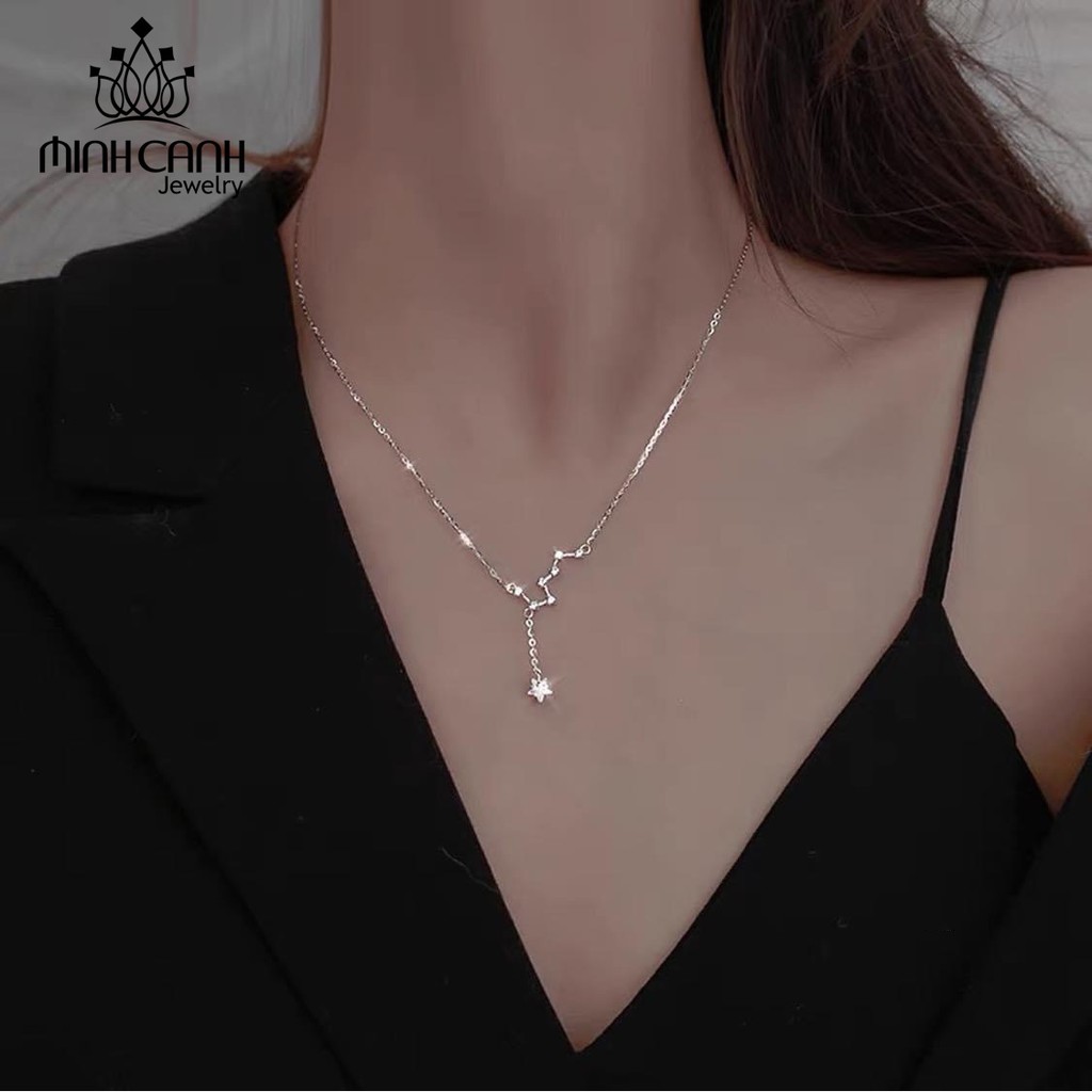 Dây Chuyền Zic Zắc Treo Đá Ngôi Sao - Minh Canh Jewelry