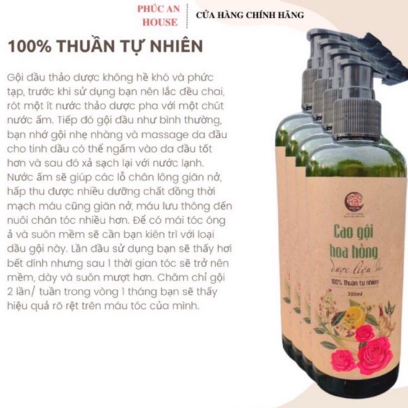Cao gội hoa hồng Phúc An House