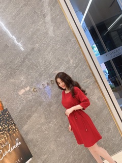 ĐẦM ĐỎ CỘT NƠ EO (VỀ LẠI)
