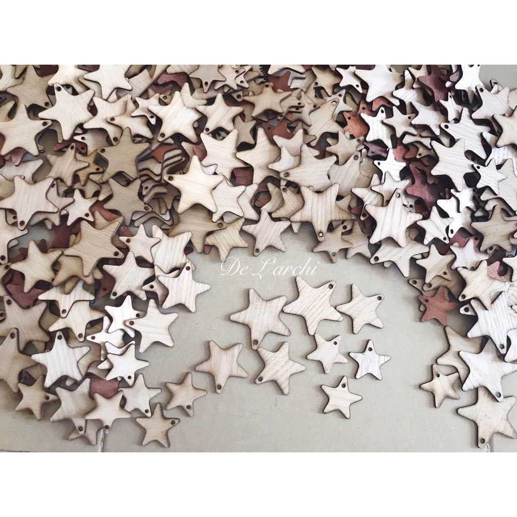 Sao gỗ decor siêu rẻ giá chỉ 2k