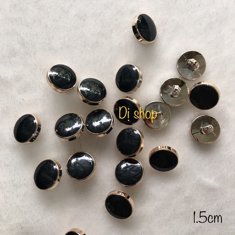 NÚT SỮA ĐEN HÌNH TRÒN 1.5cm