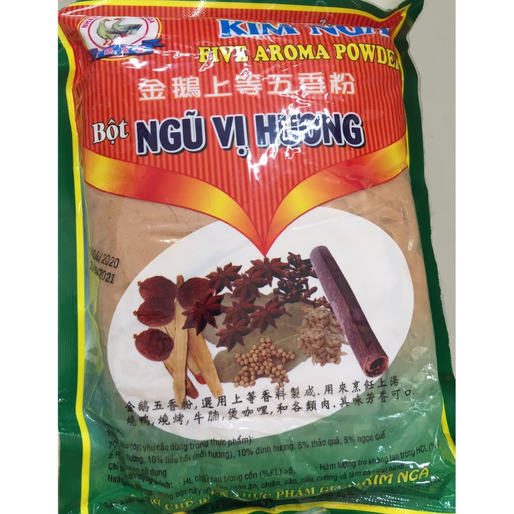 Bột Ngũ Vị Hương Kim Nga - Gói 500 Gram, 100 Gram