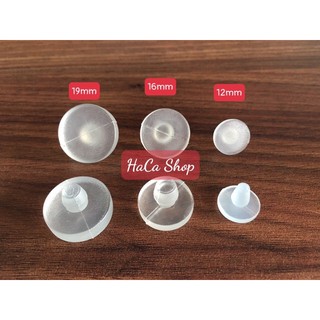 Nút nhựa bịt lỗ,nút nhựa hít kiếng, miếng nhựa hít kính, miếng nhựa chống trượt size 19mm-16mm-12mm