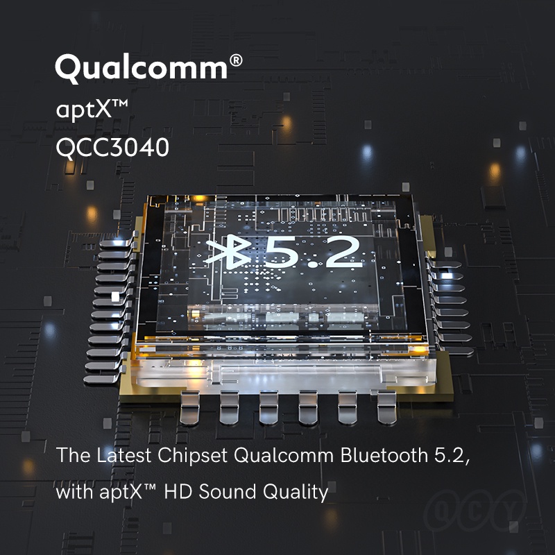 Bộ tai nghe không dây QCY T17S aptX Qualcomm kết nối Bluetooth5.2 TWS