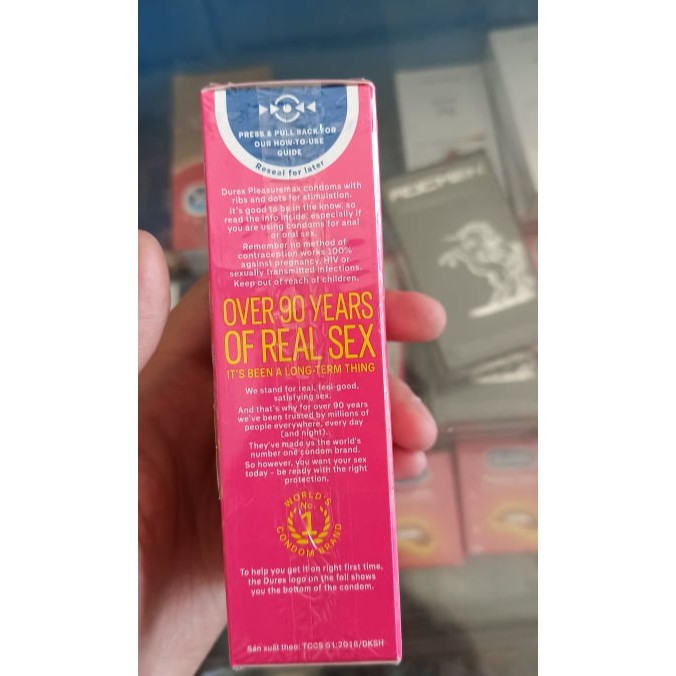 Bao cao su GÂN GAI Liti Durex Pleasuremax