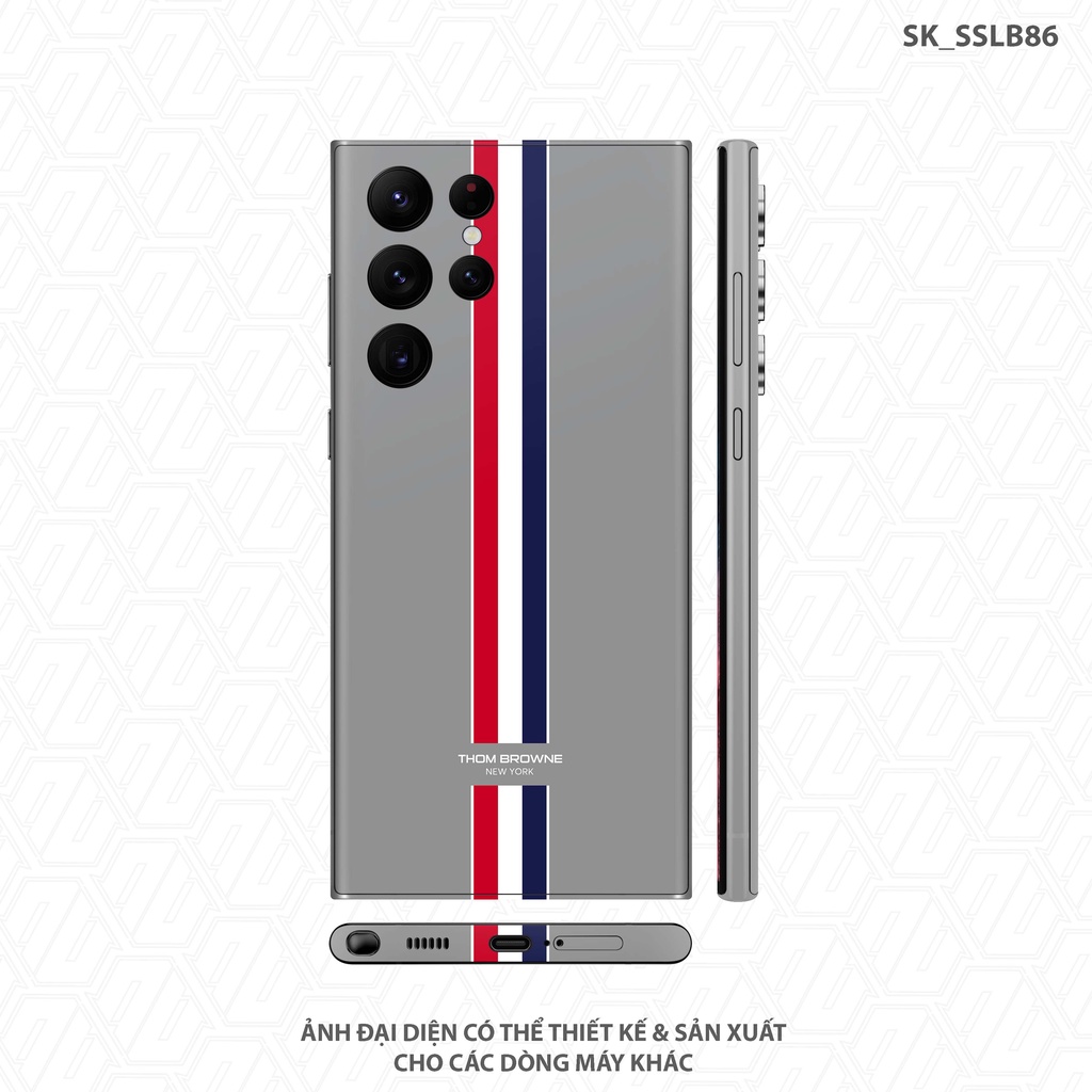 Miếng Dán Skin 3M Thom Browne Dành Cho Samsung Note/Fold |SK_SSLB86| Chất Liệu Skin Cao Cấp, Bền Màu Khuôn Chuẩn Cắt CNC