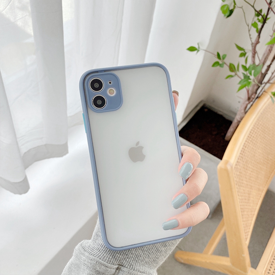 Iphone 12 Mini Pro Max Se 2020 11 Pro Xs Max Xr X 7 8 Ốp Điện Thoại Mềm Chống Sốc Màu Trơn Cho | BigBuy360 - bigbuy360.vn