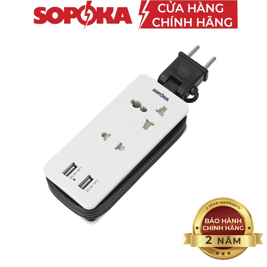 Ổ cắm điện thông minh SOPOKA Q2U Q4U tích hợp cổng USB tiện lợi