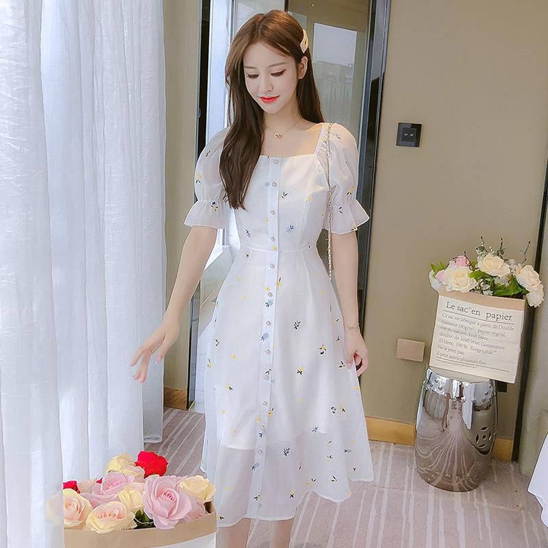 💥VÁY HOẠ TIẾT HOA PHONG CÁCH HÀN QUỐC💥 | BigBuy360 - bigbuy360.vn