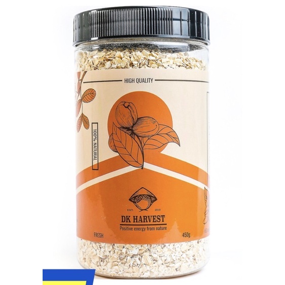 Hũ Hạt Yến Mạch Cán Mỏng DK Harvest 450g