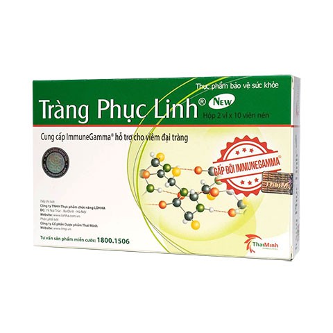 Tràng Phục Linh - Hỗ trợ điều trị viêm đại tràng, làm giảm triệu chứng Tiêu chảy, đau bụng, đi ngoài (Hộp 20 viên)