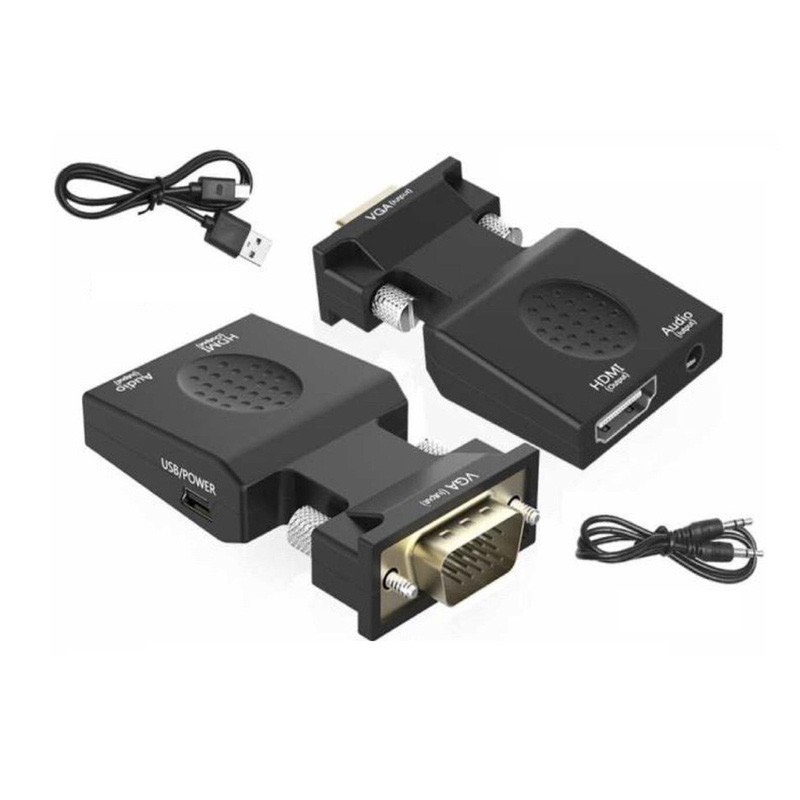 Bộ chuyển VGA to HDMI (nhựa)