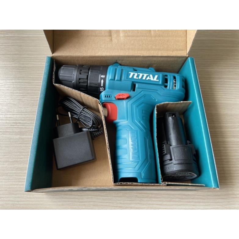 Máy khoan dùng pin 12V Total TDLI12415 + kèm 1 pin 1.5Ah + 1 mũi vặn vít